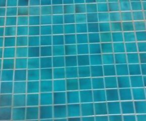Turquoise Blue Square Crackled Glazed Blue Pottery Ceramic Handmade Mosaic Swimming Pool Tile