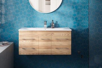 Turquoise Blue Fish Scale Flower Pattern Blue Pottery Glazed Ceramic Handmade Bathroom Wall Tile