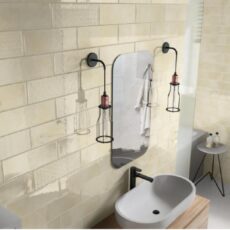 100X300 mm Vintage Beige Glossy Subway Bathroom Wall Tile