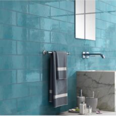 100x300 mm Vintage Warm Aqua Glossy Subway Kitchen Backsplash Wall Tile