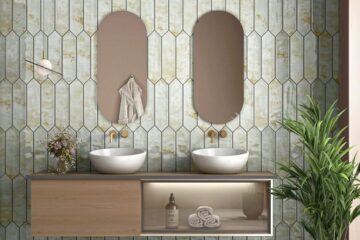 75x300 mm Polo Rustic White Glossy Picket Subway Bathroom Wall Tile