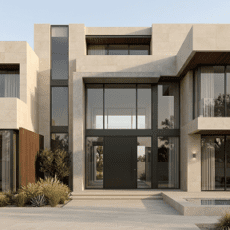 600x1200x5.5 mm Fidelis Beige Matt Modern Farm House Facade Slim Wall Tile