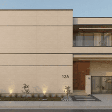 600x1200x5.5 mm Fidelis Crema Matt Luxury House Facade Slim Wall Tile