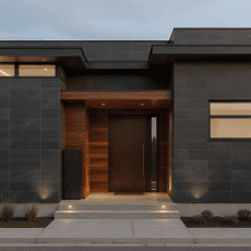 600x1200x5.5 mm Fidelis Nero Matt Villa Facade Wall Slim Tile