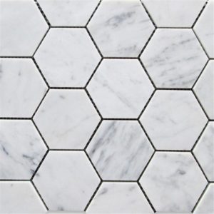 elongated hexagon mosaic tile