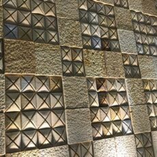 Repeat Pattern Yellow Stone 3D Wall Stone Cladding