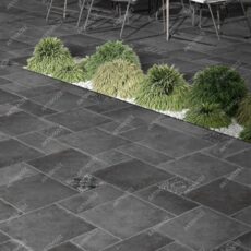 Multi Size Modular Dark Black Digital Vitrified Exterior Floor Tile