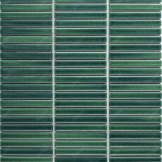 Egyptian Blue Glazed KitKat Porcelain Mosaic Tile