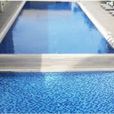 Dark Light Blue Random Mix Pattern Z22 Crackled Glazed Porcelain Swimming Pool Tile