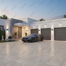 600x600x15 MF Core Cookie Brown Digital Full Body Farm House Car Parking Floor Tile