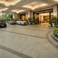 600x600x15 MF Core Cookie Brown Digital Full Body Hotel Car Parking Floor Tile