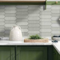 75x300 mm Picket Sage Plain Decor Mix Kitchen Backsplash Wall Tile