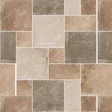 Multi Size Modular Rust Natural Digital Vitrified Tile