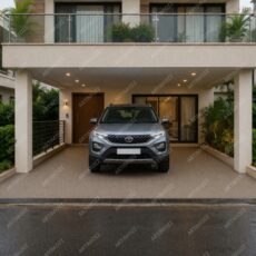 600x600x15 mm MF B Brown Full Body Vitrified Car Parking Tile