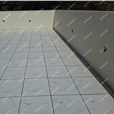 Heat Insulation White Cool Roof Terrace Floor Vitrified Tile