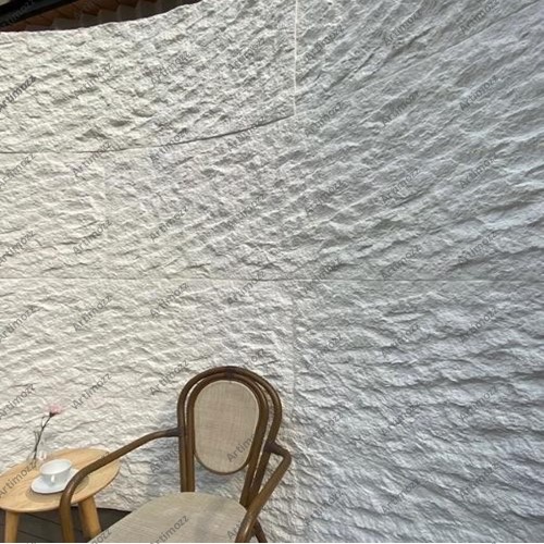Beige River Sand Textured Finish Light Weight Modified Clay Flexible Veneer Sheet - Image 3